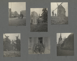 Deutsche Besetzung I. WK: Besonderheiten:  1914-1915: Fotoalbum 1. Weltkrieg , Mit Eisernem Kreuz, 4 - Bezetting 1914-18