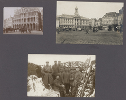Deutsche Besetzung I. WK: Besonderheiten: 1914/1918: Fotoalbum 1. Weltkrieg 157 Fotos/Ansichtskarten - Occupation 1914-18