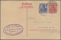 GA/Br Deutsche Abstimmungsgebiete: Saargebiet - Ganzsachen: 1920, Partie Mit Ca. 25 Ganzsachen Des Deutsch - Postal Stationery