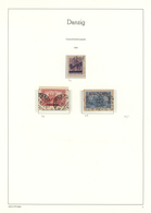 O/Brfst Danzig: 1920/37, Komplette Danzig Sammlung Gestempelt Mit Kleinem Und Großem Innendienst Auf Briefst - Autres & Non Classés