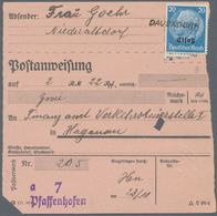 Br/**/O Dt. Besetzung II WK - Elsass: 1940, Einzel- Und Mehrfachfrankaturen: Gehaltvolle Spezialsammlung Mit - Occupation 1938-45