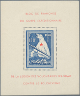 **/* Dt. Besetzung II WK - Frankreich - Privatausgaben: Legionärsmarken: 1939/1945, Block I Ungebraucht + - Occupazione 1938 – 45