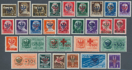 ** Dt. Besetzung II WK - Laibach: 1944 - 1945, Augenscheinlich Komplette Postfrische Sammlung Der Aufdr - Occupation 1938-45