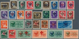 ** Dt. Besetzung II WK - Laibach: 1944/1945, Komplette Postfrische Sammlung Incl. Porto Auf Steckkarten - Besetzungen 1938-45