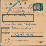 Br/**/O Dt. Besetzung II WK - Lothringen: 1940, Einzel- Und Mehrfachfrankaturen: Gehaltvolle Spezialsammlung - Besetzungen 1938-45