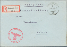 Br Feldpost 2. Weltkrieg: 1939/1945, Bestand Von Ca. 120 FP-Belegen (alle Belege Entschlüsselt) Der Waf - Autres & Non Classés