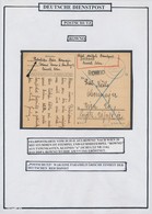 Br Feldpost 2. Weltkrieg: 1939/1945, Kleine Sammlung Mit 37 Belegen (Zivilpost, Dienstpost, Feldpost) V - Sonstige & Ohne Zuordnung