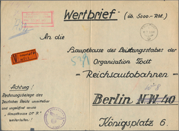 Br Feldpost 2. Weltkrieg: 1940/1944, Interessante Sammlung Mit über 40 Briefen Und Karten Inkl. Einiger - Autres & Non Classés