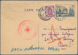 Br Kriegsgefangenen-Lagerpost: 1940/1944, BELGIAN RED CROSS, Comprehensive Collection With Ca. 70 Cover - Andere & Zonder Classificatie