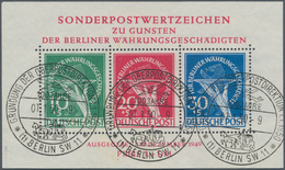 **/O Deutschland Nach 1945: 1945/1990, Saubere Postfrische Und Gestempelte Qualitäts-Sammlung In Drei Vor - Verzamelingen