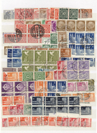 O/**/* Deutschland Nach 1945: 1945/1960 (ca.), Reichhaltiger, Meist Gestempelter Posten Auf Stecktafeln, Vo - Collections