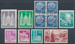 O/**/*/Br/Brfst Deutschland Nach 1945: 1945/1955 (ca.), Uriger Und Vielseitiger Posten In Tüten/auf Steckkarten Sowi - Collections