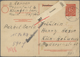 Br/GA Deutschland Nach 1945: 1945/1949, Einige Hundert Briefe, Karten Und Ganzsachen, Dabei Barfrankaturen - Collections