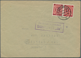 Br Deutschland Nach 1945: 1945/1948, Kontrollrat/Bizone/Frz.Zone, Lot Von 19 Briefen Und Karten, Dabei - Verzamelingen