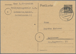 GA Sowjetische Zone - Mecklenburg-Vorpommern: 1945/1946, Umfangreicher Bestand Der 6 Pfennig Ziffer Gan - Altri & Non Classificati