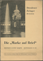 Br Sowjetische Zone - Ost-Sachsen: 1945/1946, KEMPE-BRIEFE, Komplettes Heft "Die Marke Auf Brief" Von W - Sonstige & Ohne Zuordnung