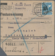 Br/**/O Sowj. Zone - Bezirkshandstempel: 1948, Gehaltvolle Spezialsammlung Einzel- Und Mehrfachfrankaturen M - Autres & Non Classés