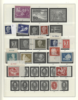 ** DDR: 1949/1965, Postfrische Teilsammlung Im Falzlos-Vordruckalbum, Dabei Debria-Block, 24 Pfg. Chine - Altri & Non Classificati