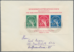 Br/** Bundesrepublik Und Berlin: 1949/1999, Konvolut Mit 16 Zumeist Besseren Belegen, Dabei Berlin Mit Wäh - Collections