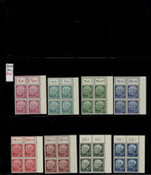 ** Bundesrepublik Und Berlin: 1949/2000, Umfangreicher Postfrischer Bestand Eckrand-Viererblocks Bundes - Sammlungen