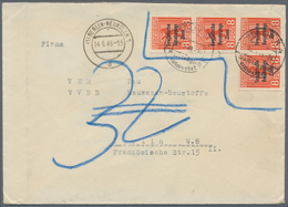 Br/GA Berlin - Vorläufer: 1945/53 (ca.), Schöner Posten Von Ca. 40 Nachkriegs-Belegen BERLIN, Meist Ehemal - Storia Postale