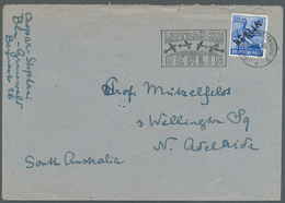 Br Berlin: 1948/1991, 55 Belege Mit Berliner Freimarken-Frankaturen Oder Interessanten Besonderheiten W - Other & Unclassified