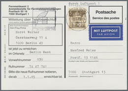 Br Berlin: 1964/1990, Freimarken Einzel- Und Mehrfachfrankaturen: Gehaltvolle Spezialsammlung Mit über - Andere & Zonder Classificatie