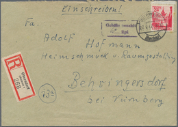 GA/Br Französische Zone - Allgemeine Ausgabe: 1945/1949, Sammlung Mit 125 Belegen, Dabei Notstempel, Zwisc - Andere & Zonder Classificatie