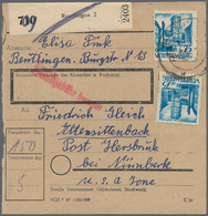 Br/**/O Französische Zone - Württemberg: 1947/1949, Dauerserien Einzel- Und Mehrfachfrankaturen: Gehaltvolle - Andere & Zonder Classificatie