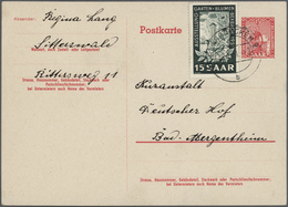 Br/GA Saarland (1947/56): 1920/1958, Alt- Und Neusaar, Lot Von 27 Briefen Und Karten, Dabei Verwendungsfor - Neufs