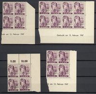 ** Saarland (1947/56): 1947, Postfrischer Bestand Der Freimarken Mit/ohne Aufdruck (Saar I + II) Im Ste - Unused Stamps