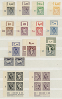 ** Bizone: 1945/1946, AM-Post, Postfrische Sammlungspartie Mit Allen 3 Drucken Bis Zur 1 RM, Meist Eckr - Autres & Non Classés