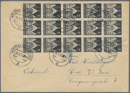 Br/**/O Bizone: 1948/1951, Dauerserie Bauten Einzel- Und Mehrfachfrankaturen: Sehr Gehaltvolle Spezialsammlu - Andere & Zonder Classificatie