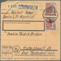 Br Bizone: 1948/52, Paketkartenposten Bauten I Mit über 1000 Paketkarten, Dabei Viele Seltene EF, MeF, - Autres & Non Classés