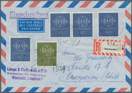 Br Bundesrepublik Deutschland: 1948/1968, Vielseitige Partie Von über 70 (meist Luftpost-) Briefen Aus - Other & Unclassified