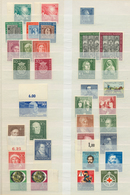 ** Bundesrepublik Deutschland: 1948/1955, Bizone/Bund, Postfrische Sammlungspartie Von Mittleren Und Be - Sonstige & Ohne Zuordnung