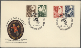 Bundesrepublik Deutschland: 1948/1955, Lot Von 10 Guten FDC's Der Frühen Jahre, Dabei "Kölner Dom", - Andere & Zonder Classificatie