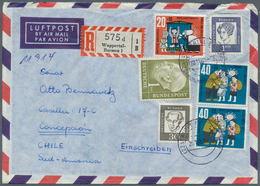 Br Bundesrepublik Deutschland: 1950/1968, Vielseitige Partie Von über 70 (meist Luftpost-) Briefen Aus - Sonstige & Ohne Zuordnung