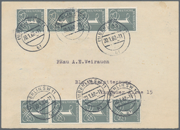 Br Bundesrepublik Deutschland: 1955/1963, 1 Pfennig Ziffer, MiNr.226x/y, Spezialsammlung Mehrfachfranka - Sonstige & Ohne Zuordnung