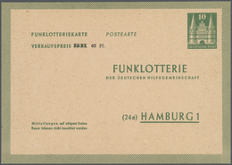 GA Bundesrepublik - Ganzsachen: 1948/1961. Mit Bizone. Sammlung Von 23 Postkarten Und LP-Faltbriefe. Da - Other & Unclassified