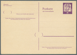 GA Bundesrepublik - Ganzsachen: 1948/2008, Umfangreiche Und Gehaltvolle Sammlung Von 454 Nur Versch. Am - Autres & Non Classés