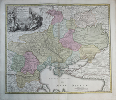 Landkarten Und Stiche: J.B. Homann Ca. 1730 "Ukrainia Quae Et Terra Cosaccorum Cum Vicinis Walachiae - Geografia