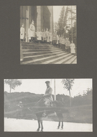 Varia (im Briefmarkenkatalog): 1910/1920 (ca): Fotoalbum Militär Bis 1. Weltkrieg (38cm-27cm) Mit 86 - Altri & Non Classificati