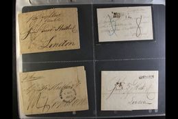 PRE-STAMP EUROPEAN POSTAL HISTORY 1740s-1860s COLLECTION Of Mostly Stampless Entires Or Covers, Majority Posted From Ger - Otros & Sin Clasificación