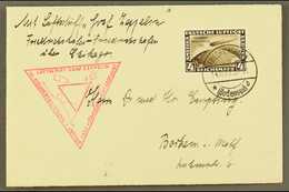 ZEPPELIN MAIL 1933 14th October Chicago Flight To The Century Of Progress Exhibition, Round Flight , Franked 4Rm Brown C - Non Classificati