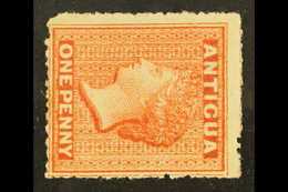 1863-67 1d Vermilion With WATERMARK SIDEWAYS Variety, SG 7b, Very Fine Mint With Original Gum. For More Images, Please V - Andere & Zonder Classificatie