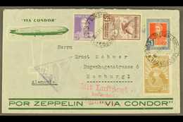 1934 1st Flight Direct Argentina - Europe 30 . 5 . 34 - Illustrated Zeppelin Condor Airletter To Germany Franked 4 Posta - Autres & Non Classés