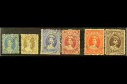 QUEENSLAND 1868-95 CHALON "SPECIMEN" HANDSTAMPED SELECTION. A Delightful Range That Includes 1868-74 2d & 3d Bearing Dia - Other & Unclassified
