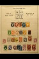 SOUTH AUSTRALIA 1855-1912 Old Time Chiefly Used Collection On Printed Album Pages Plus Additional Gathered Together In P - Other & Unclassified