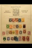 SOUTH AUSTRALIA 1855-1912 Old Time Chiefly Used Collection On Printed Album Pages Plus Additional Gathered Together In P - Autres & Non Classés